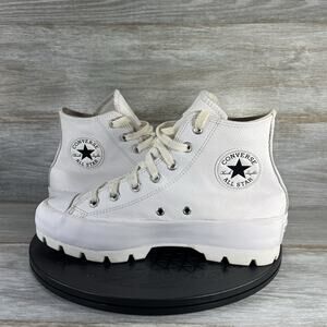 Converse White High-Top Chunky Sole All Star Sneakers
